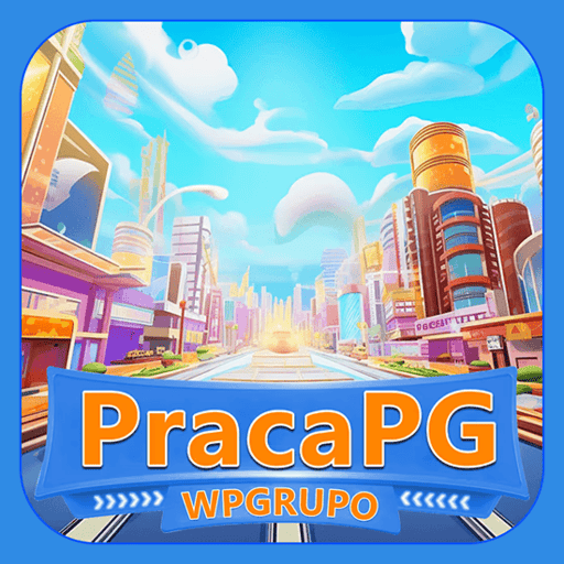 Imagem promocional da PRACAPG mostrando a plataforma e suas vantagens